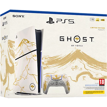 PS5 Slim 1TB - Ghost of Yotei - Gold Limited Edition Bundle Deals