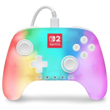 PowerA Advantage Wired Controller for Nintendo Switch 2 with Lumectra - White